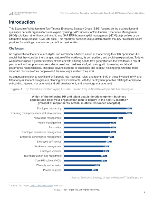 Analyzing the Economic Benefits of Moving from SAP ERP HCM to SAP SuccessFactors Solutions - Page 3