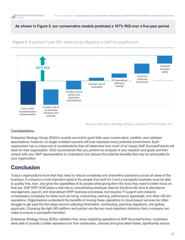 Analyzing the Economic Benefits of Moving from SAP ERP HCM to SAP SuccessFactors Solutions - Page 13