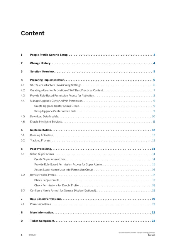 People Profile Generic Setup: Getting Started - Page 2