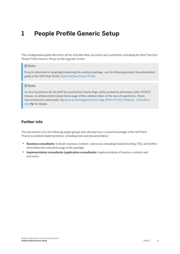 People Profile Generic Setup: Getting Started - Page 3