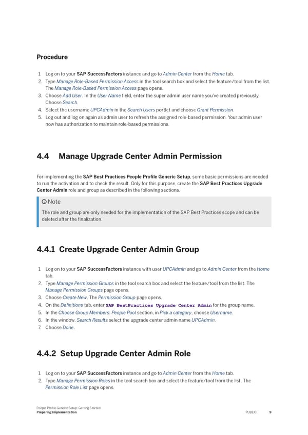 People Profile Generic Setup: Getting Started - Page 9