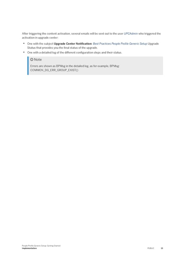 People Profile Generic Setup: Getting Started - Page 13