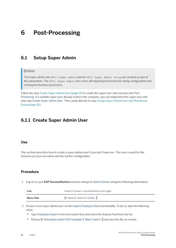 People Profile Generic Setup: Getting Started - Page 14