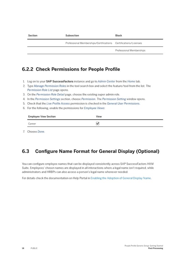 People Profile Generic Setup: Getting Started - Page 18