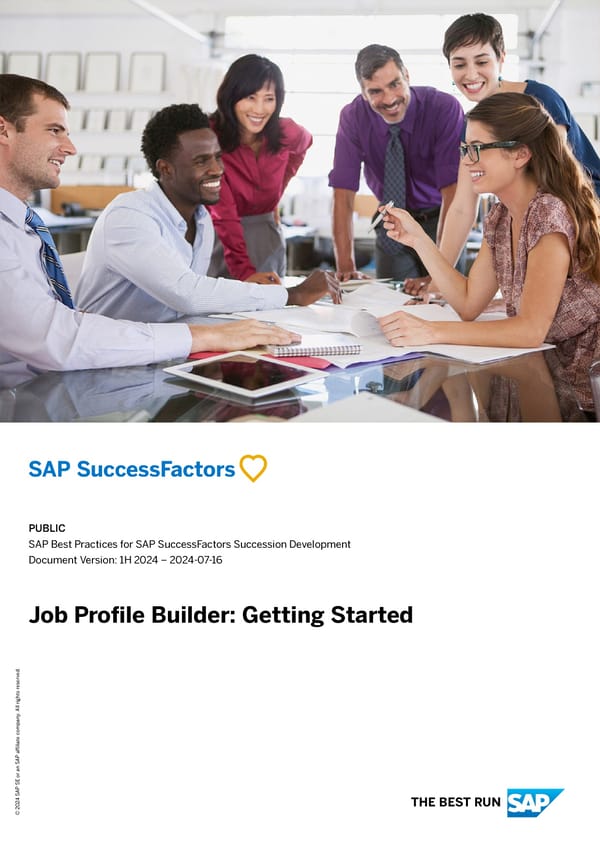 Job Profile Builder: Getting Started  - Page 1