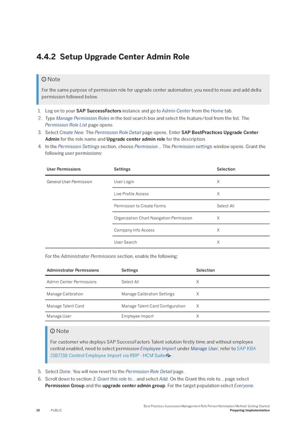 Succession Management Role Person Nomination Method: Getting Started - Page 10
