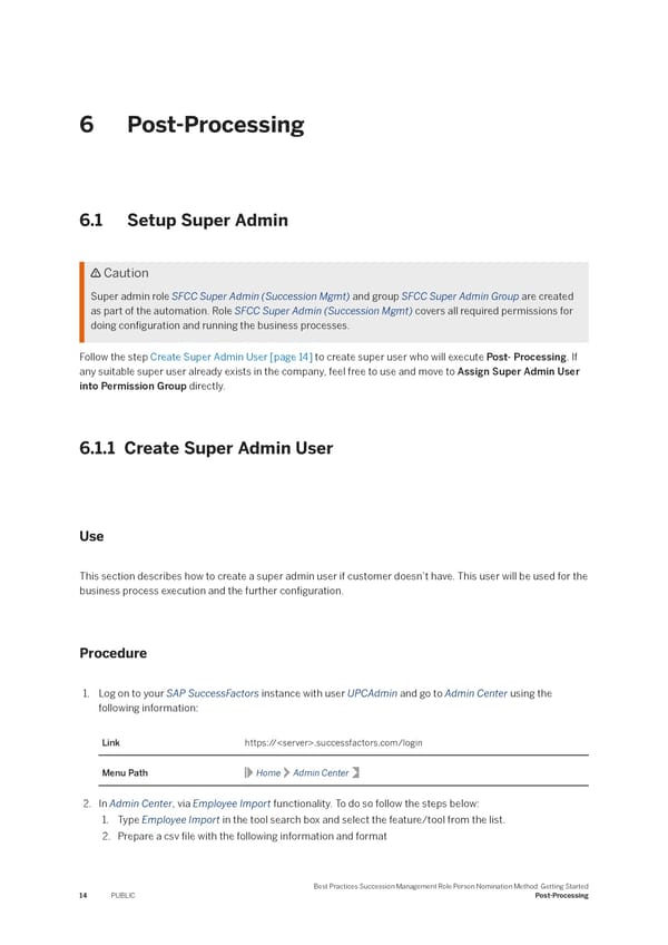 Succession Management Role Person Nomination Method: Getting Started - Page 14
