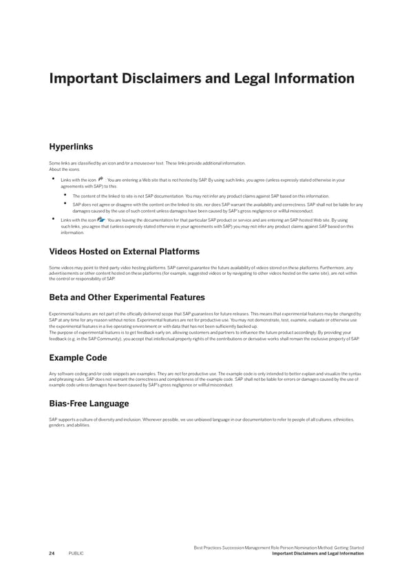 Succession Management Role Person Nomination Method: Getting Started - Page 24